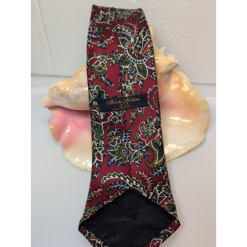 Men's Brooks Brothers 100% Silk Tie 57.75" X 3.75" Made In USA
